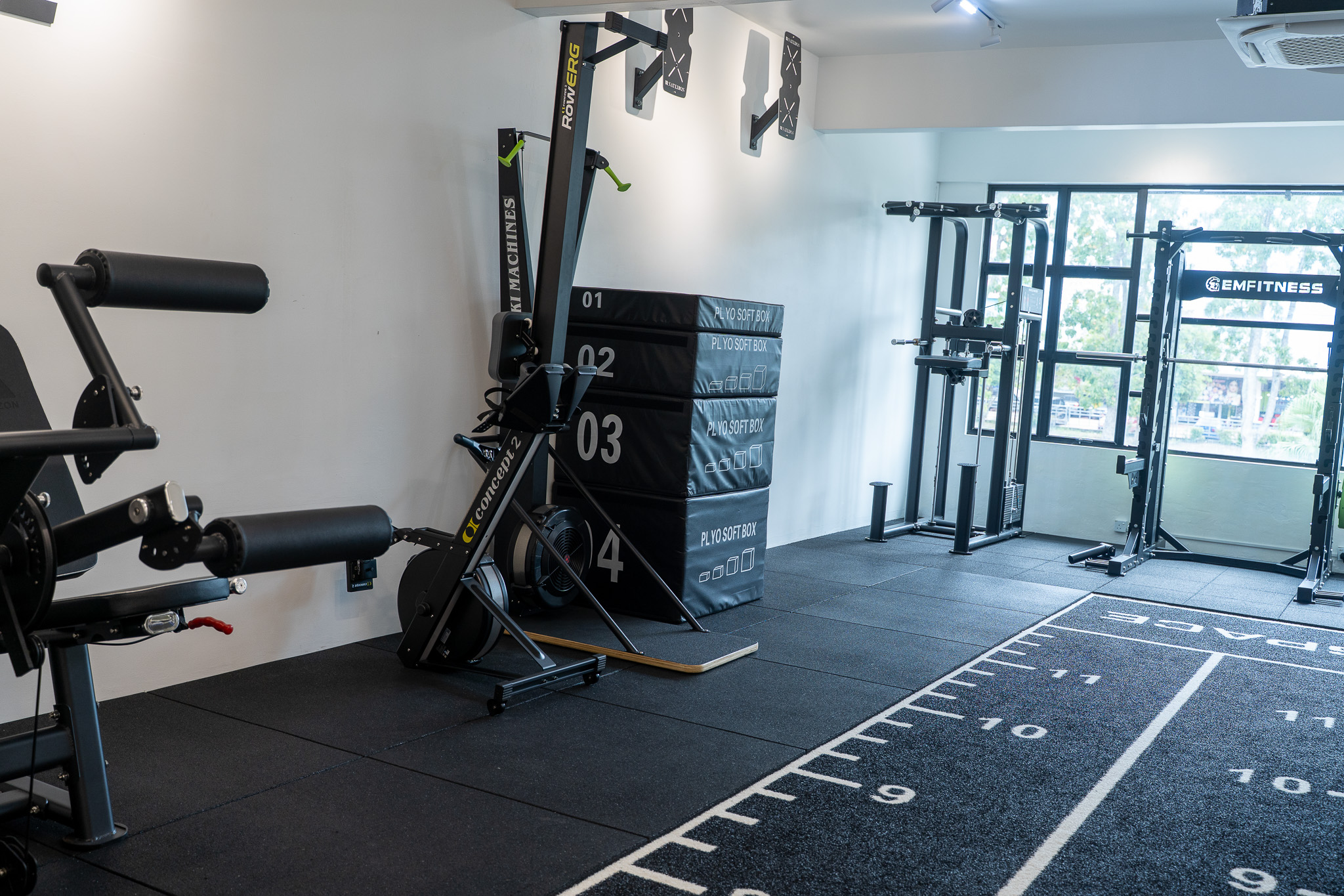 Functional fitness equipment area