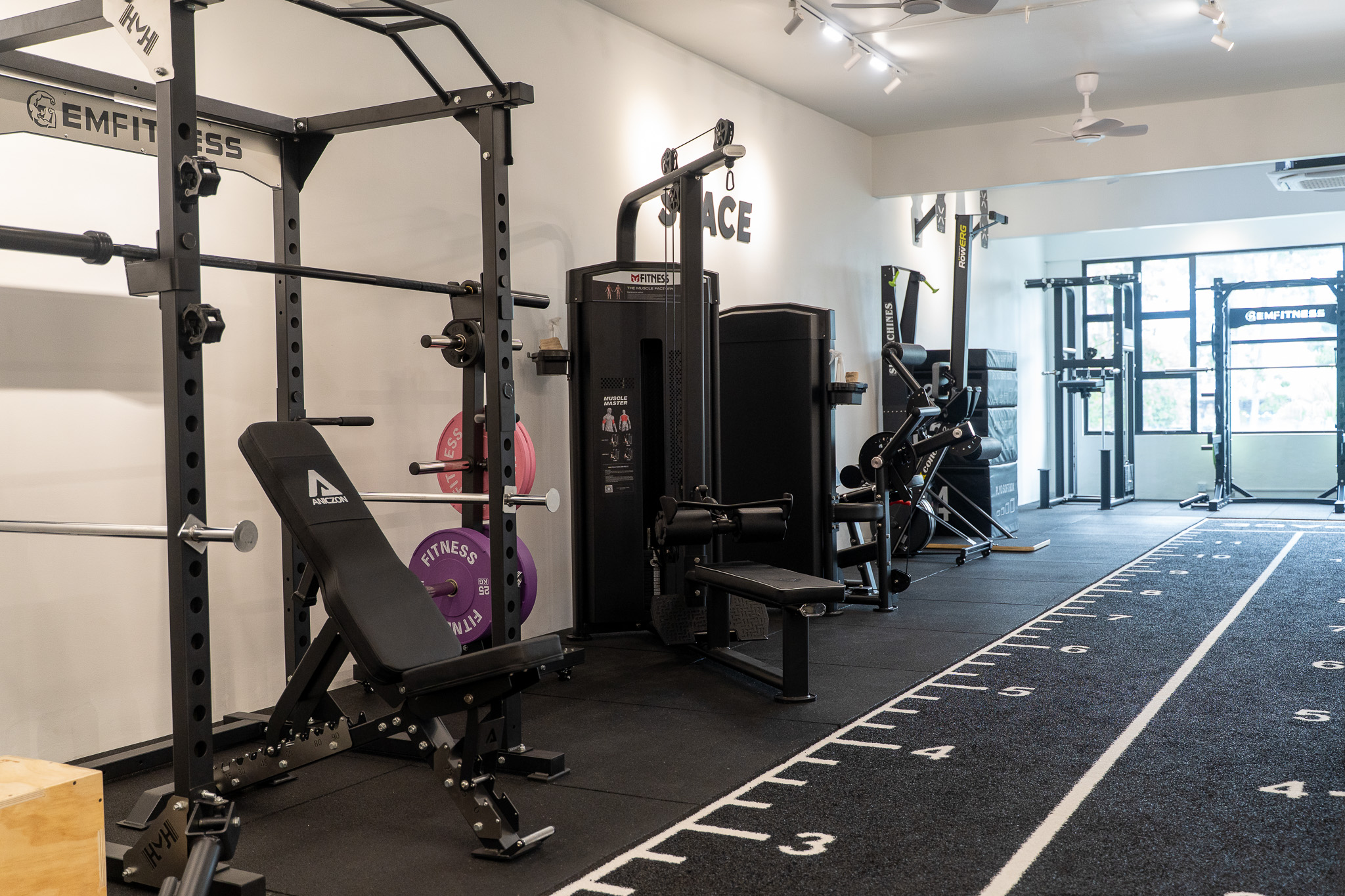 Private strength training space